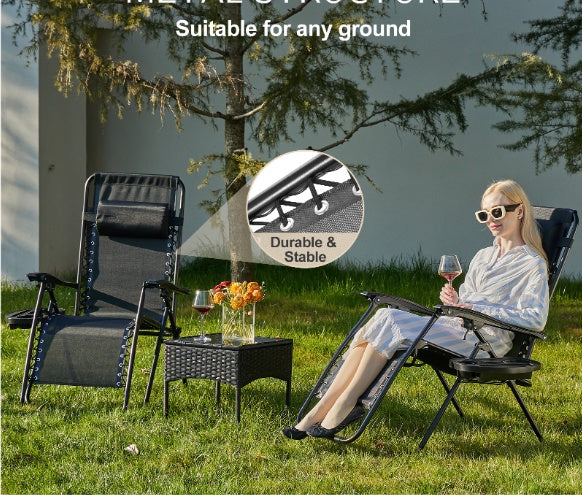 Set of 2 Zero Gravity Lounge Chairs