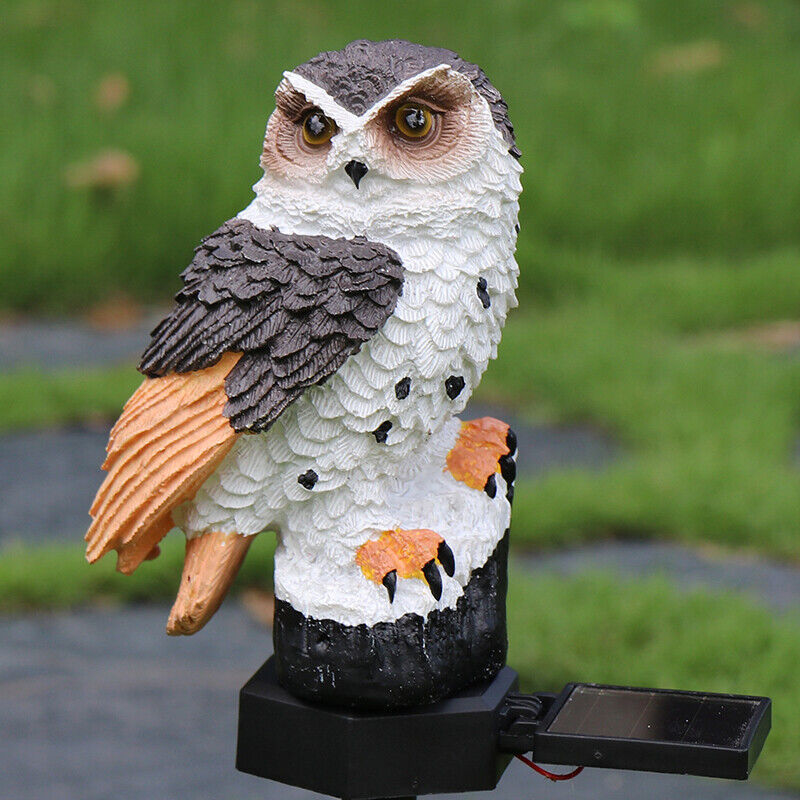 Solar LED Owl Parrot Garden Lawn Light