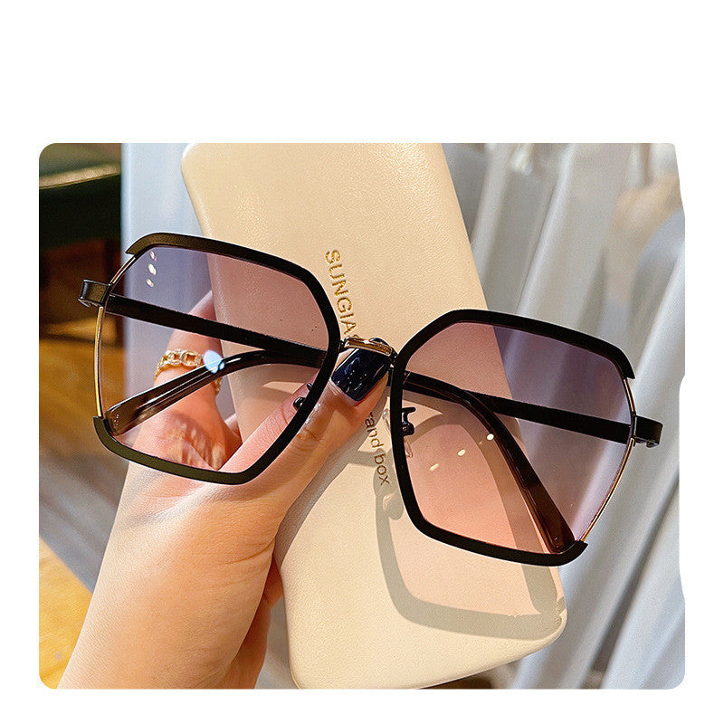 Ins Vintage Half-Frame Sunglasses