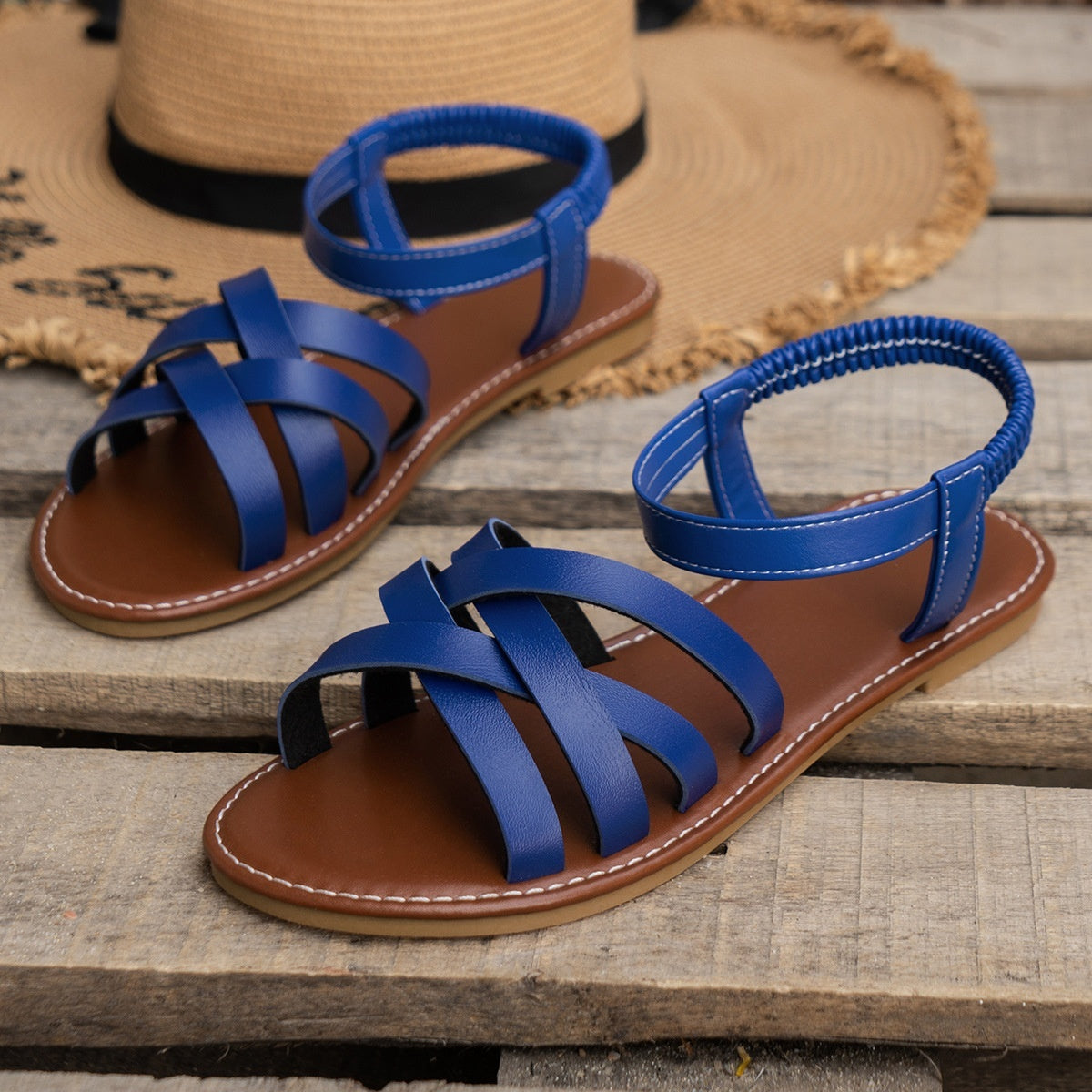 Women's Fashion Flat Bottomed Korean Sandals