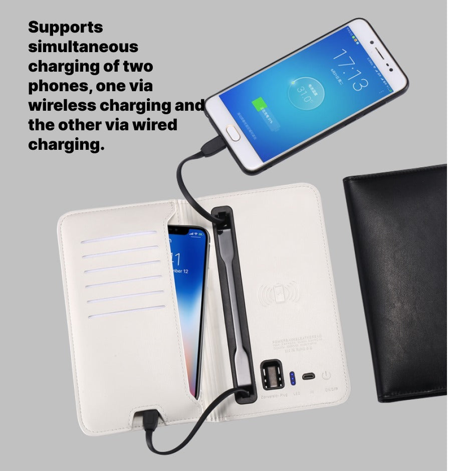 Charging Wallet with Built-In Power Bank