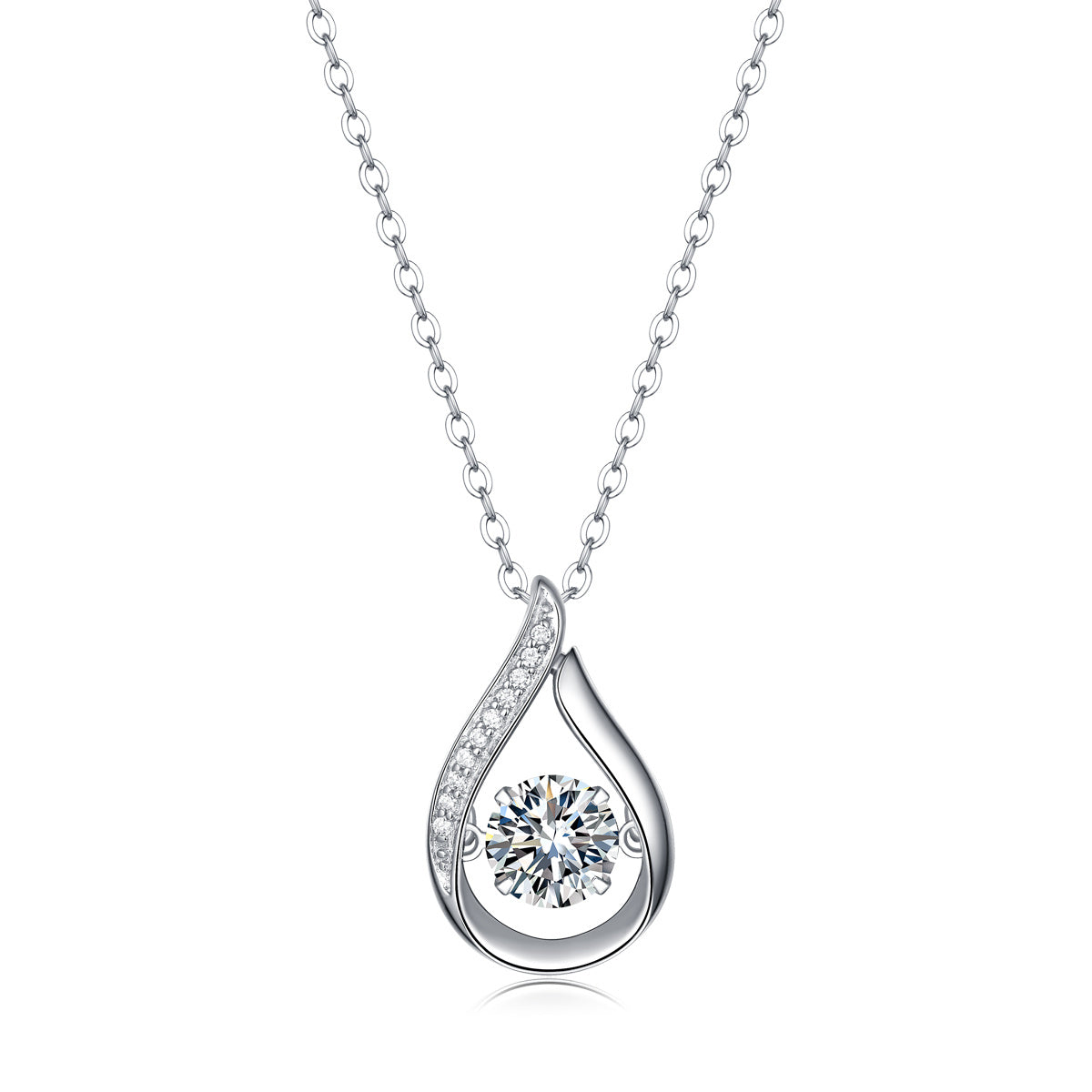 Smart Drop Diamond Pendant Necklace