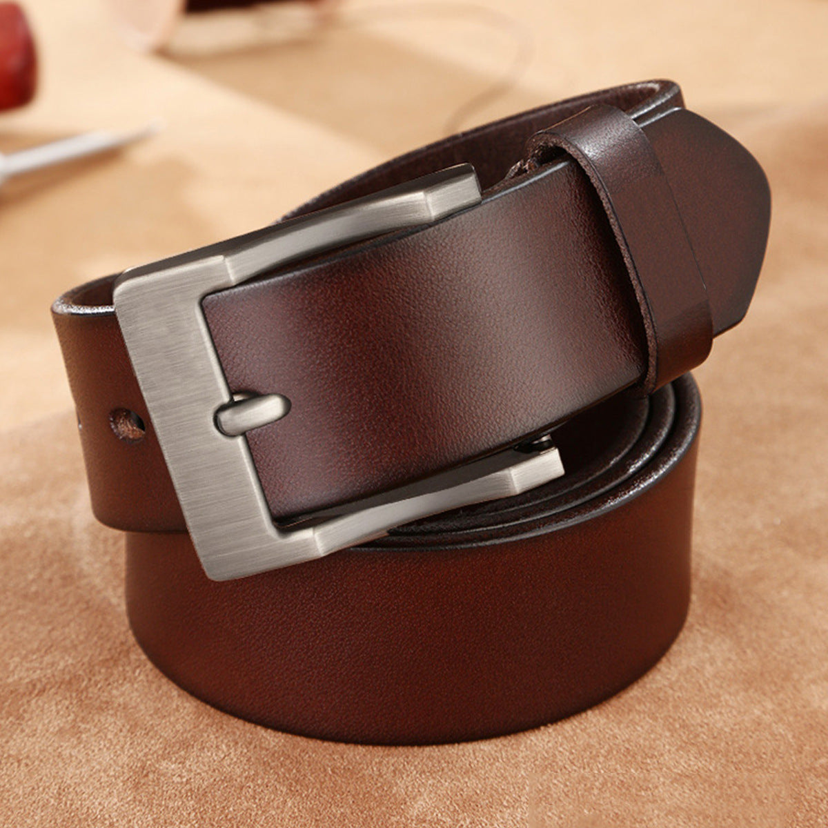 Ceinture décontractée à boucle ardillon pour homme