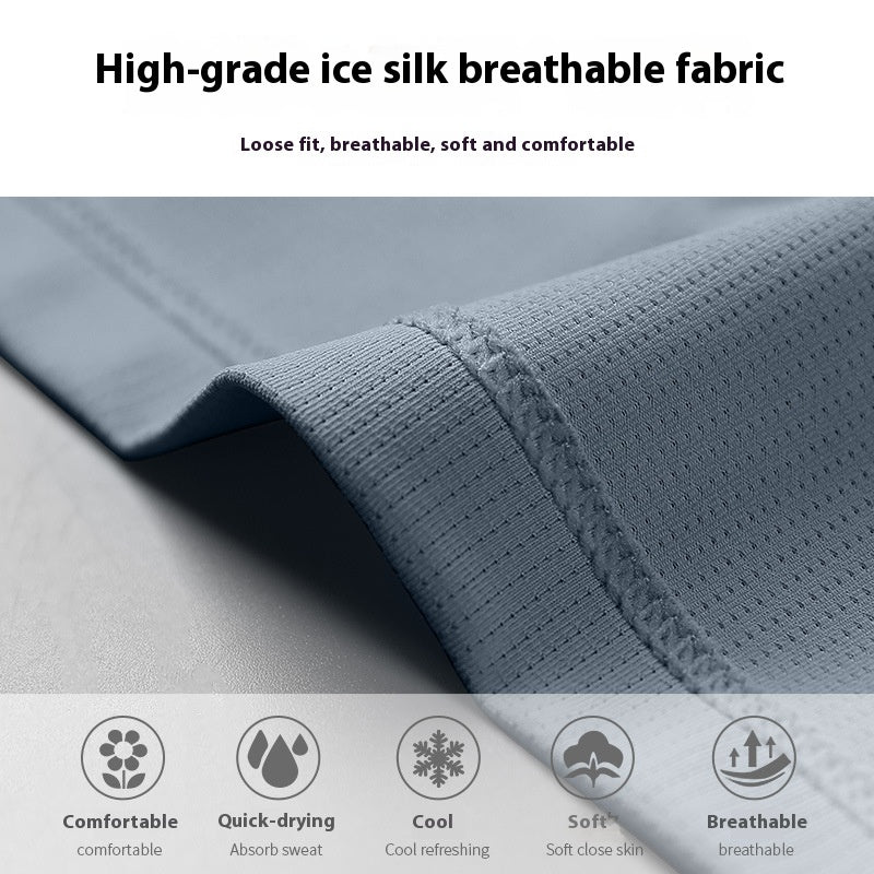 T-shirt à blocs de couleurs à séchage rapide pour homme