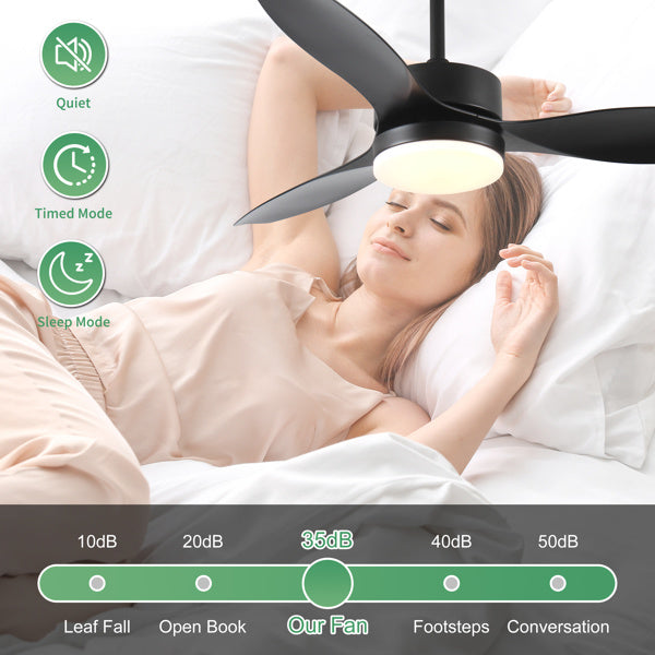 52" Indoor/Outdoor Ceiling Fan with LED