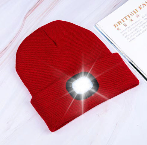 LED Light-Up Knit Beanie Hat