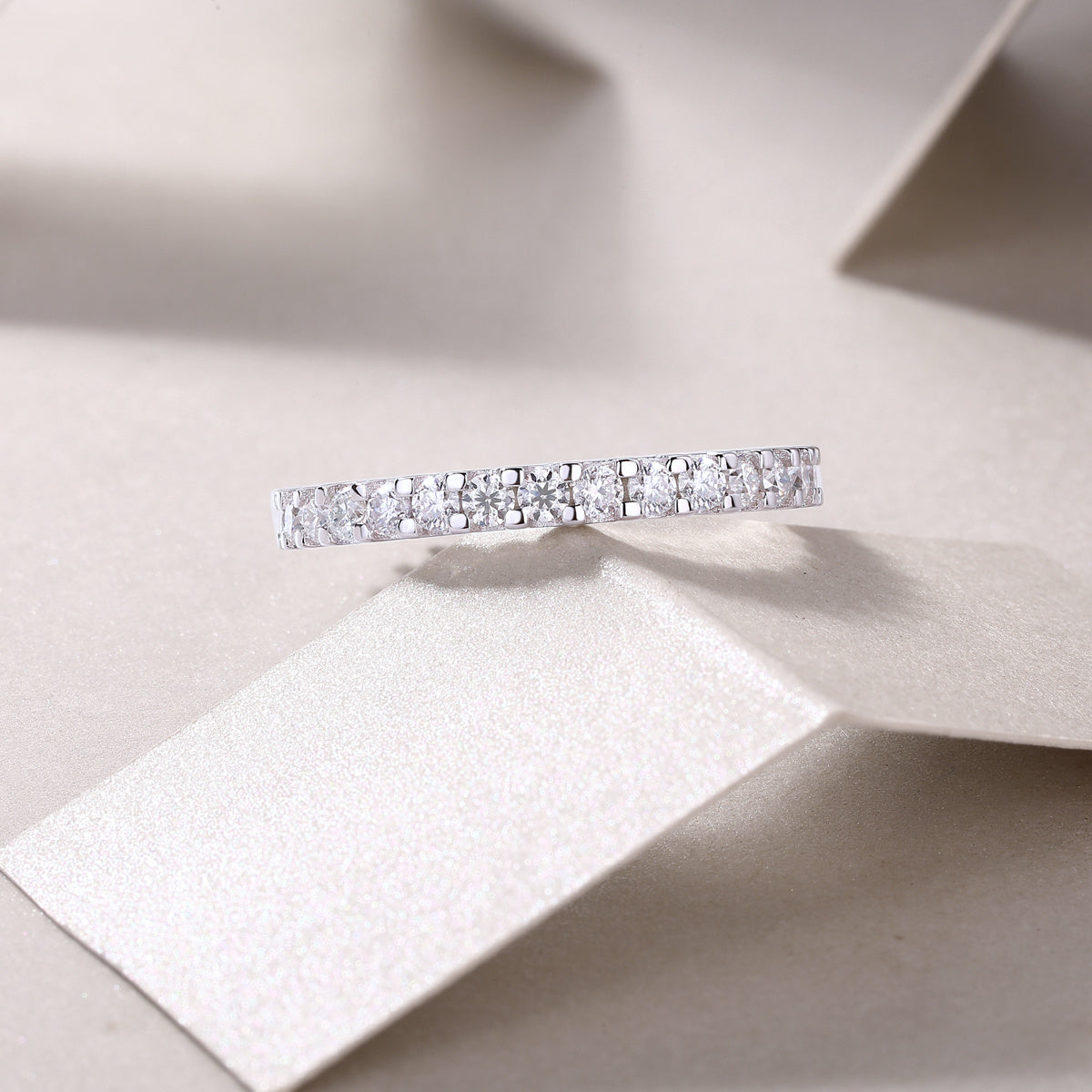 Wish Moissanite Silver Diamond Ring