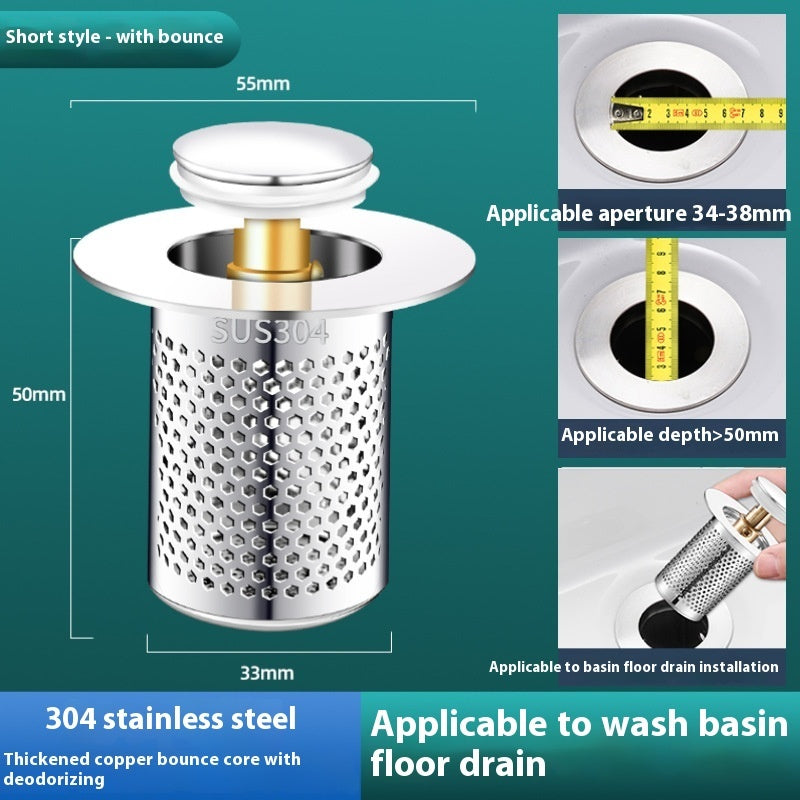 Washbasin Bounce Core Drainer Plug