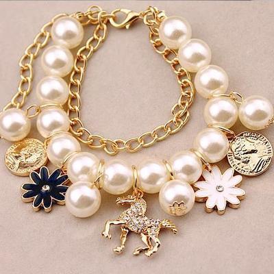 Pearl Flower Bracelet for Women