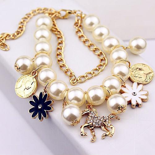 Pearl Flower Bracelet for Women