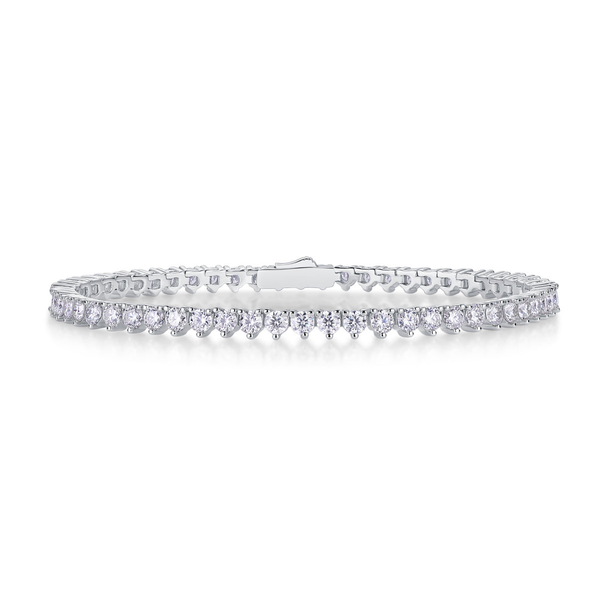 Mark Mosan Diamond Silver Bracelet