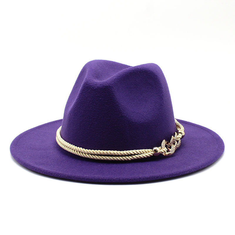 Chapeau Fedora vintage britannique pour femme