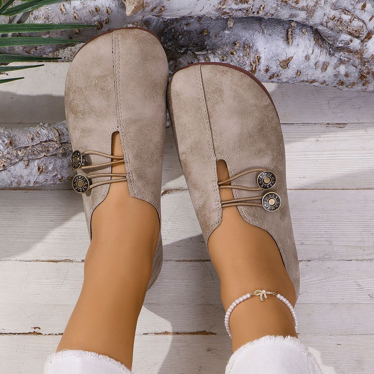 Women’s Square Toe Slip-On Flat Sandals