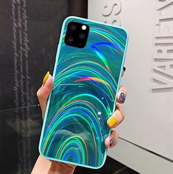 Coque de téléphone miroir arc-en-ciel