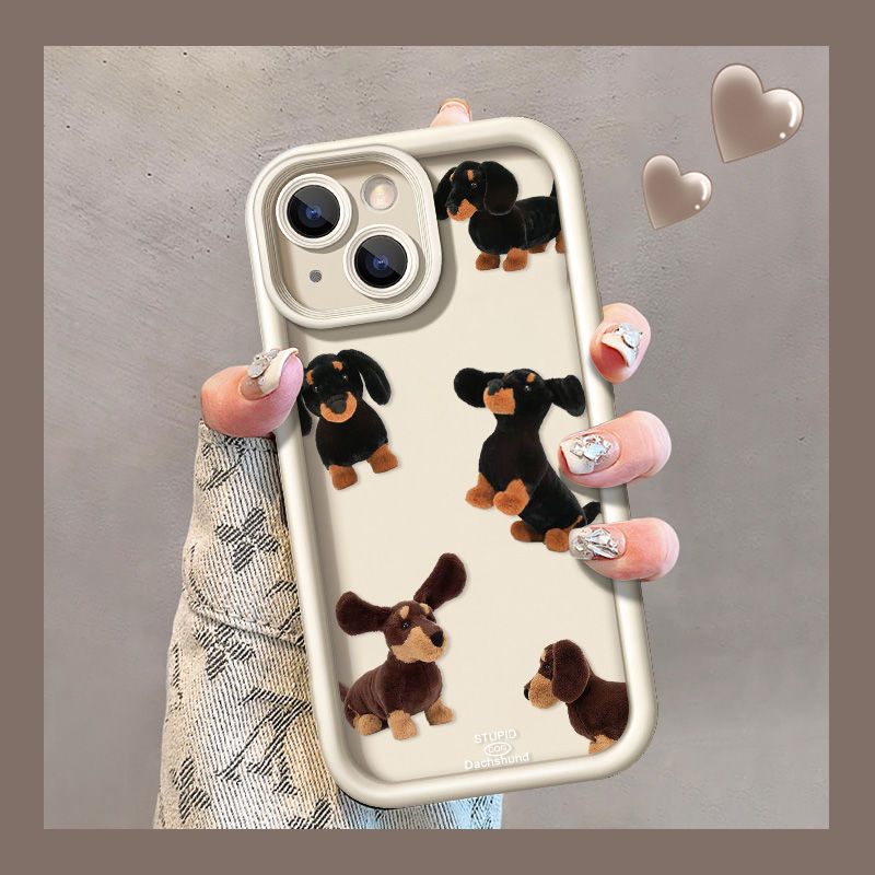 Cream Dachshund Dog Phone Case