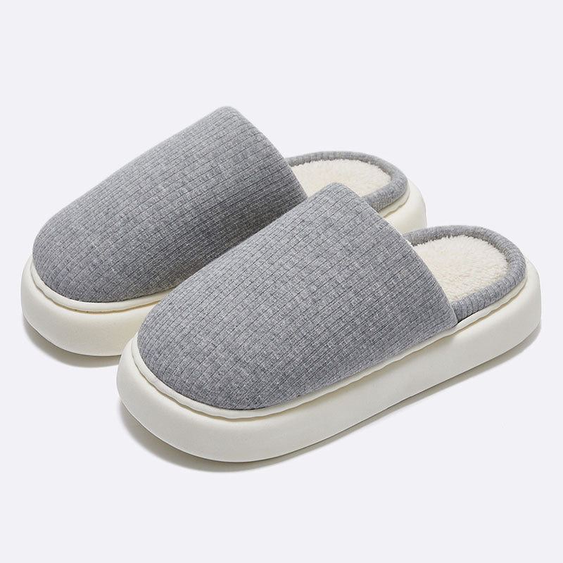 Knitted Cotton Latex Home Slippers