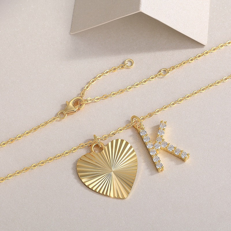 Heart of Hearts Moissanite Necklace Set