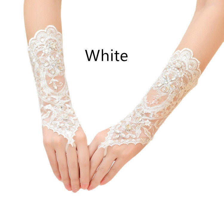 Gants de mariage longs sans doigts