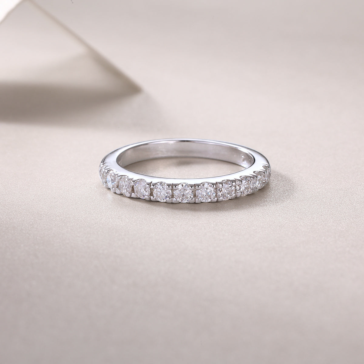 Parallel World Moissanite Silver Ring