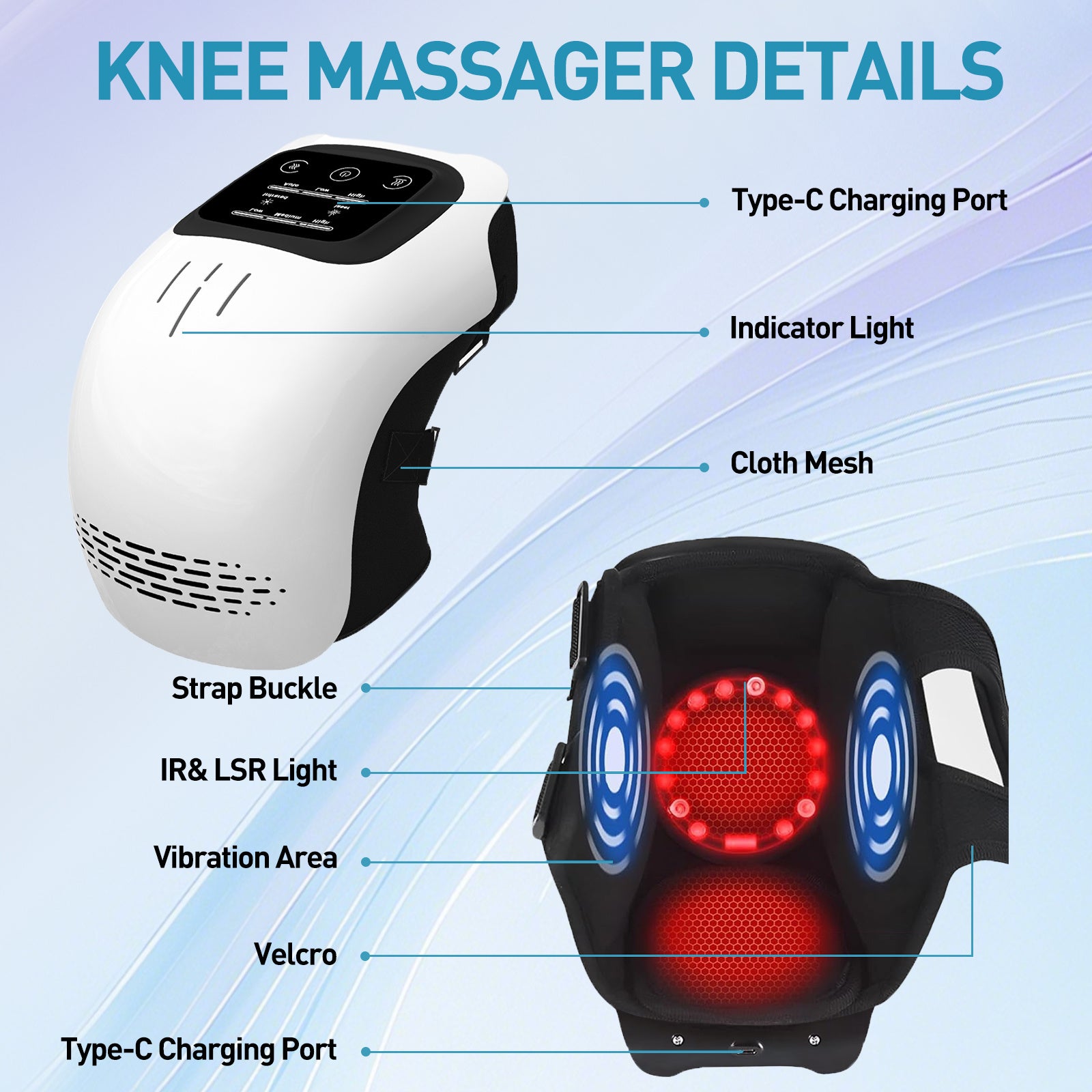 Knee Massager for Pain Relief & Recovery