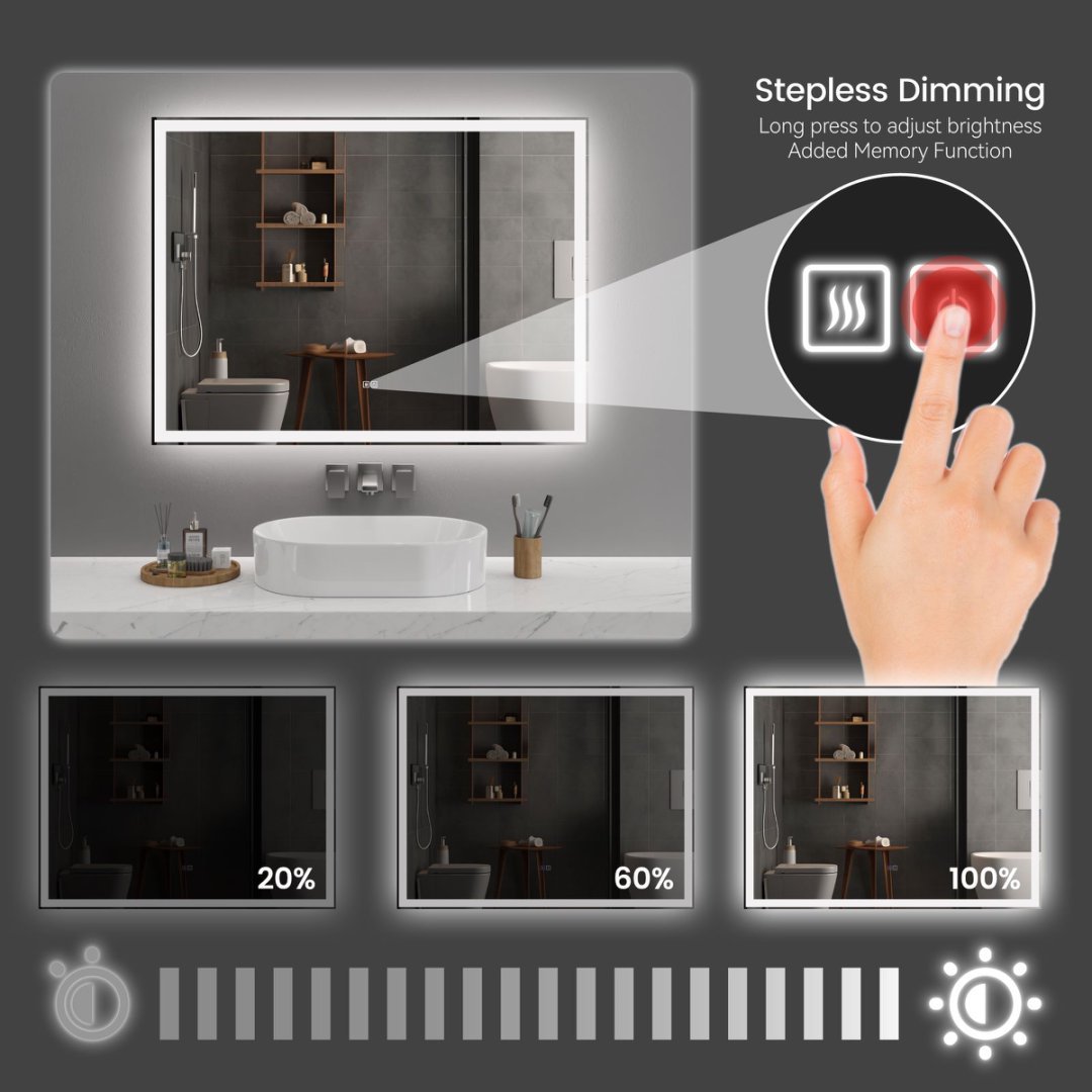 Modern LED Smart Bathroom Mirror