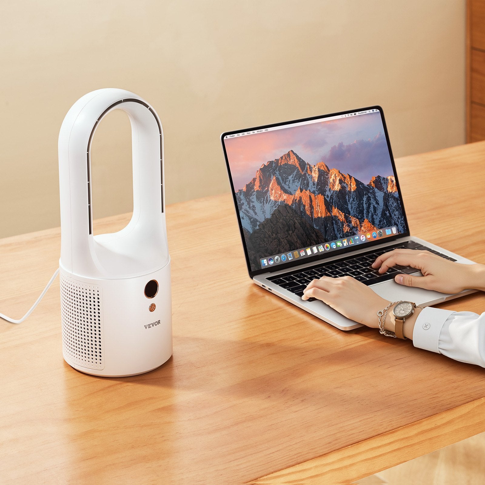 Portable 6-Speed Bladeless Desk Fan