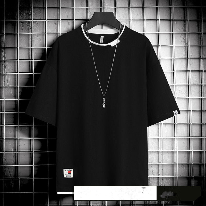 T-shirt ample style Hong Kong pour homme