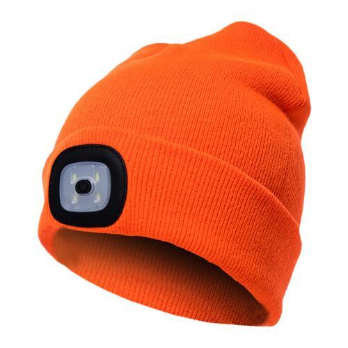 LED Light-Up Knit Beanie Hat