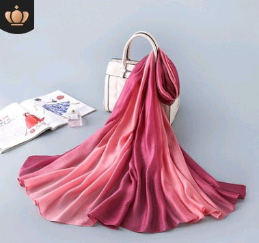Foulard en soie dégradé Châle de plage