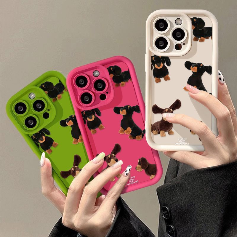 Cream Dachshund Dog Phone Case