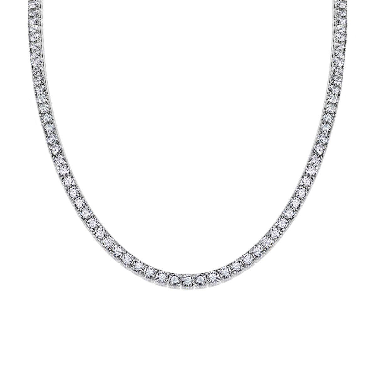 Luxe Mosan Diamond S925 Silver Necklace