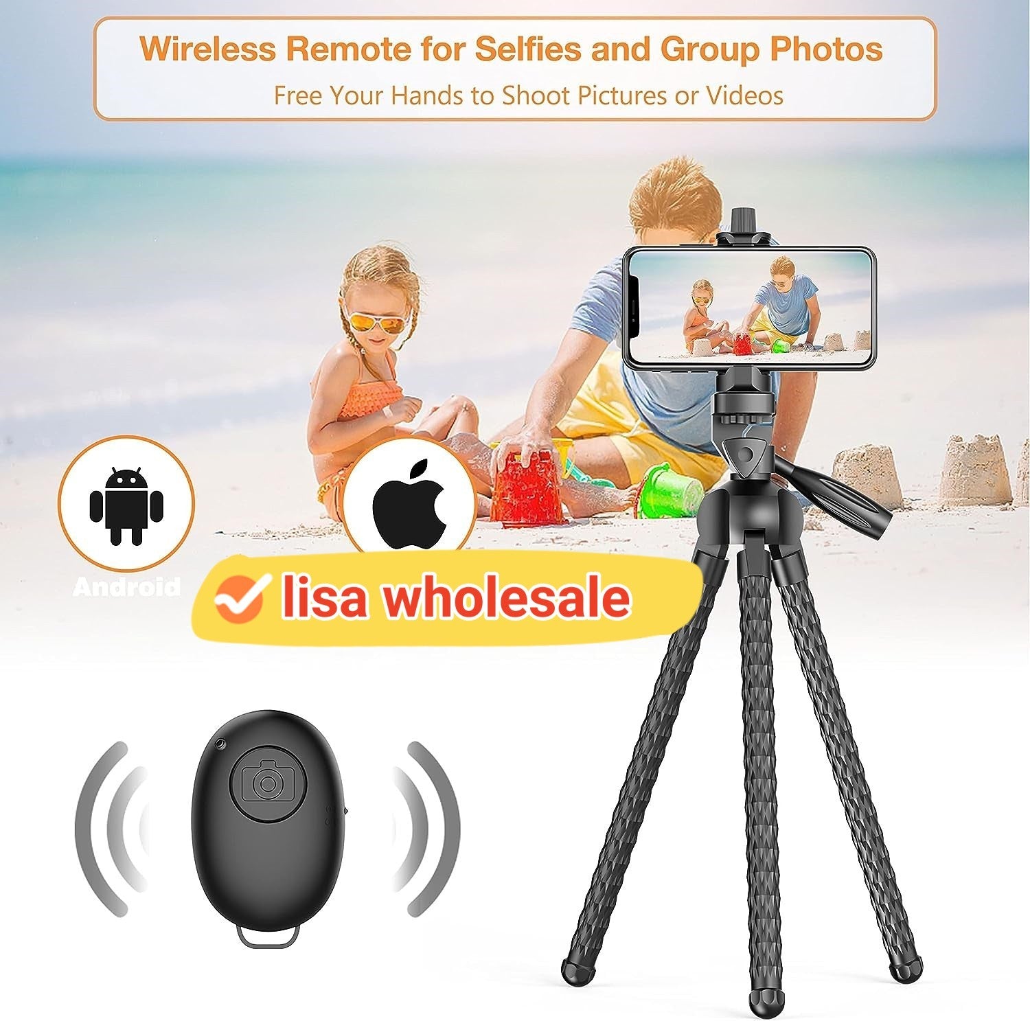 Flexible Tripod Selfie Stick for Phones