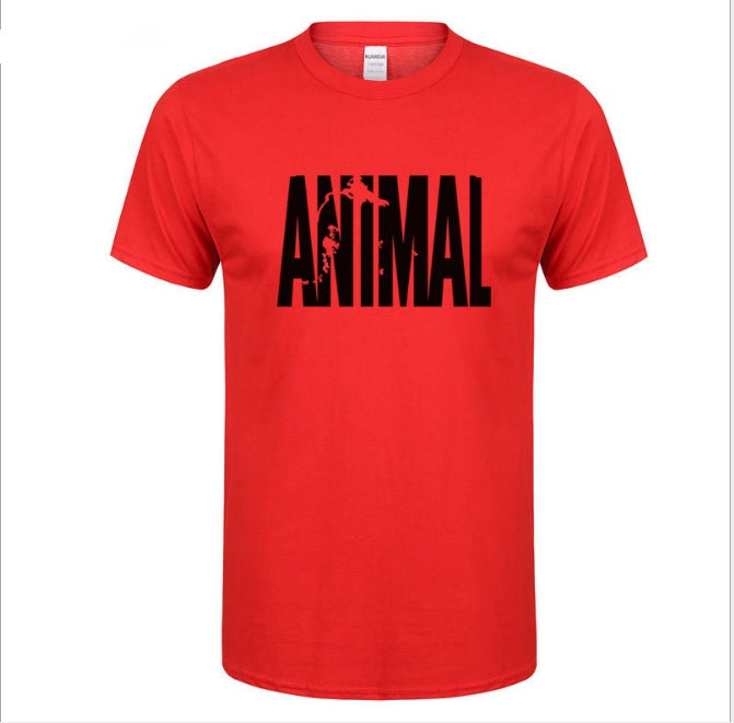 T-shirt de fitness d'été en coton imprimé pour homme