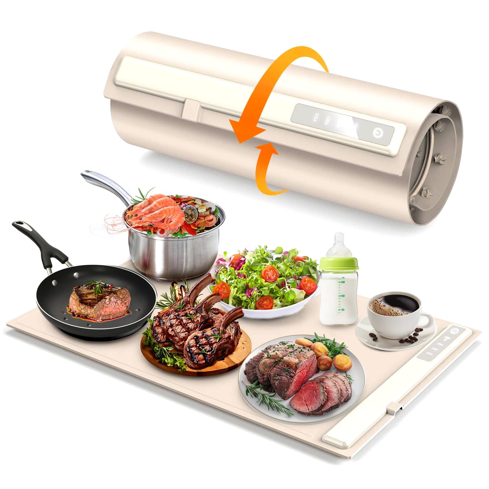 Electric Food Warming Mat with 3 Temps