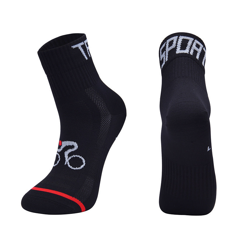 Chaussettes de course à pied et de vélo d'extérieur athlétiques