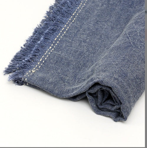 Stonewashed Linen Throw Blanket 52x68