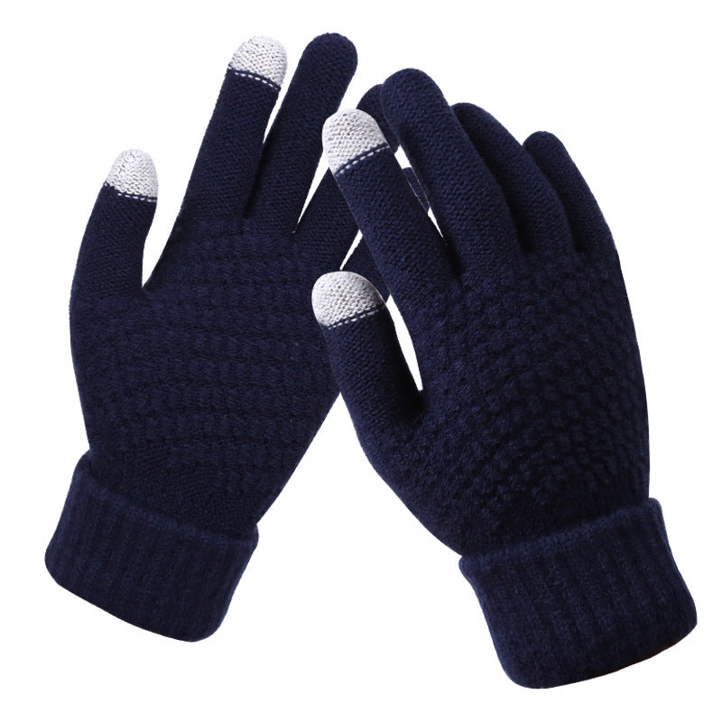 Couple de gants tricotés pour écran tactile