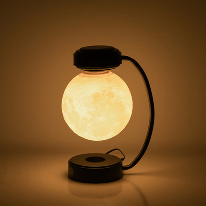 Lampe LED 3D en forme de lune en lévitation