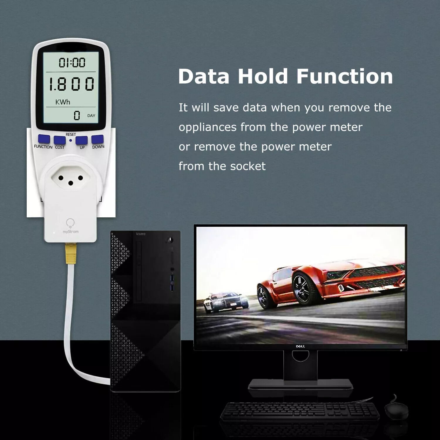 Digital Power Consumption Monitor Meter