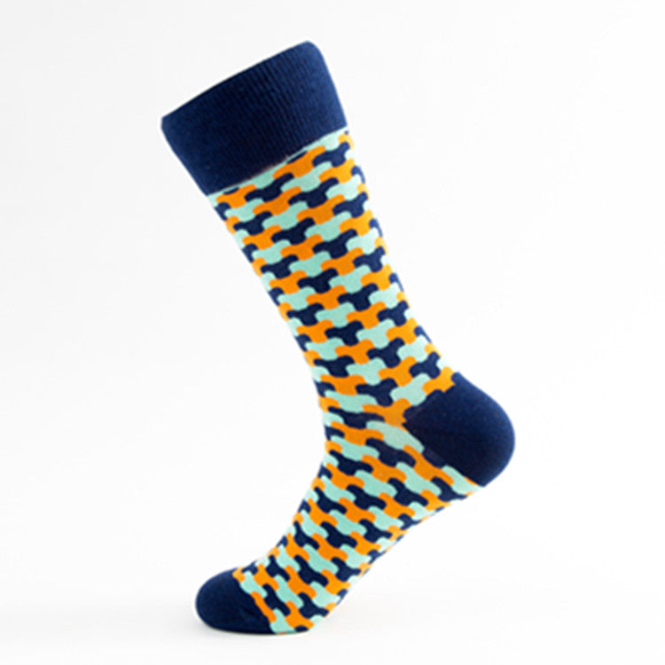 Men’s Casual Mid-Calf Cotton Socks