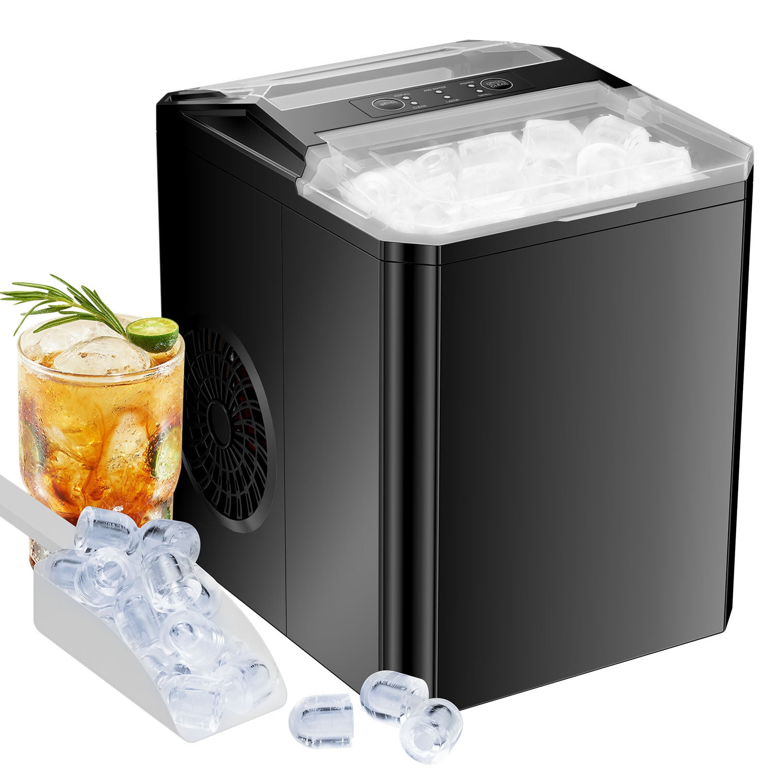 Ice Maker Self-Cleaning Portable