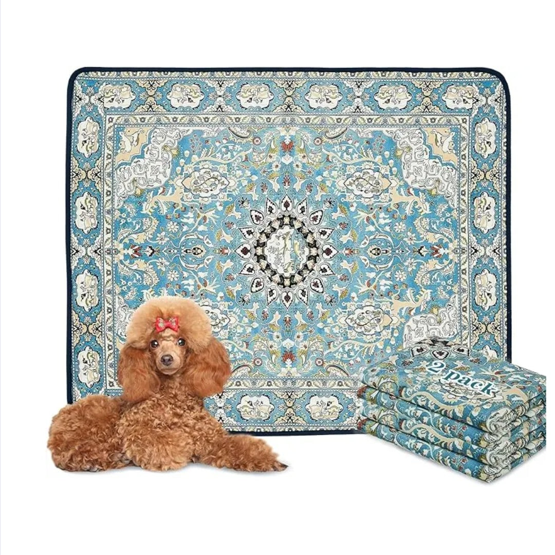 Qeils Washable 36x41 Dog Pee Pads (2 Pk)