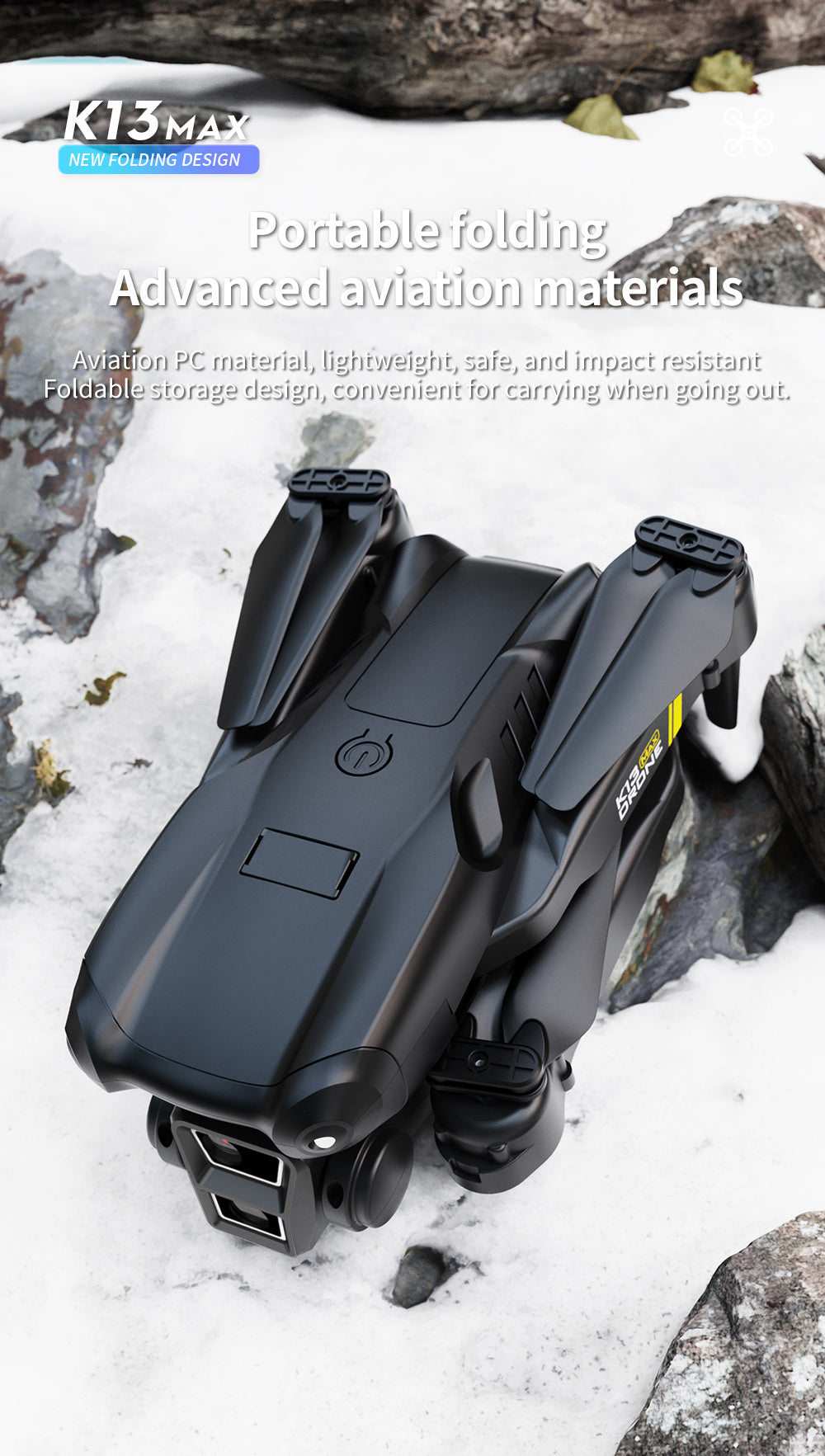 K13 Foldable Smart Camera Drone