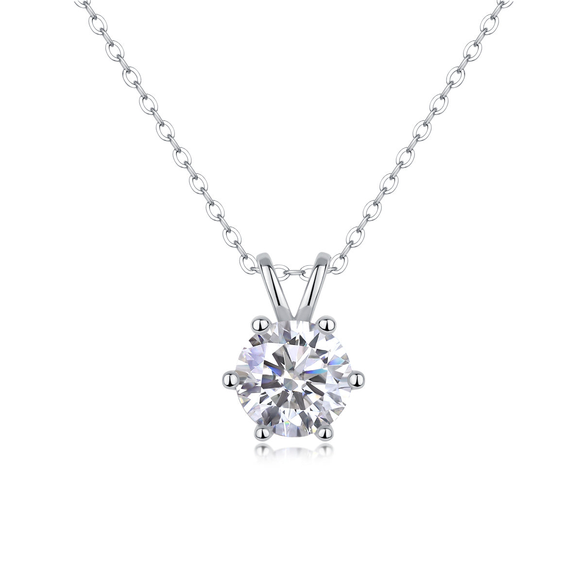 Romantic Moissanite Pendant Necklace Set