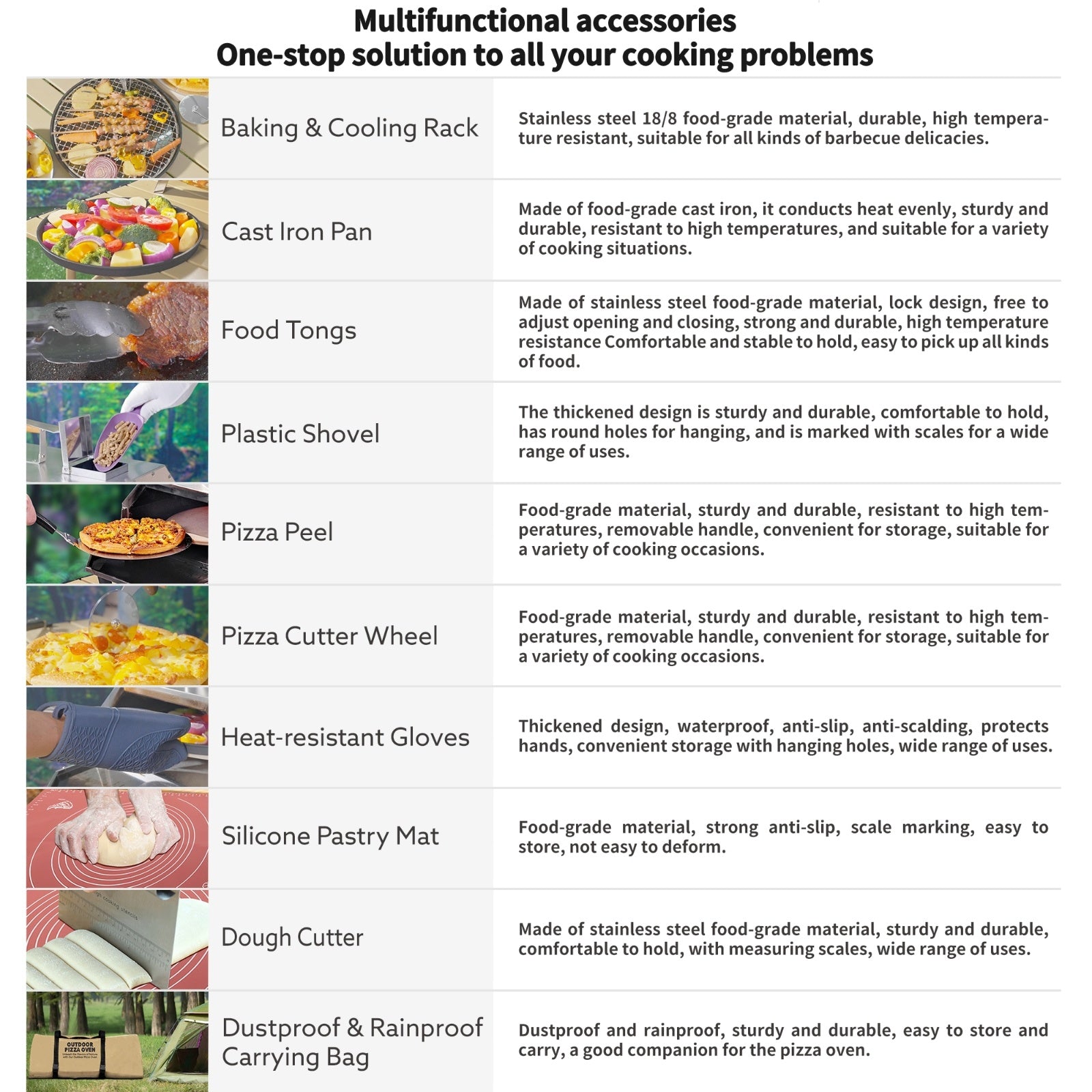 Outdoor 12" Rotatable Wood Pizza Oven