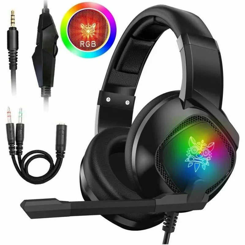 Gaming Headset RGB Over-Ear Noise Cancel