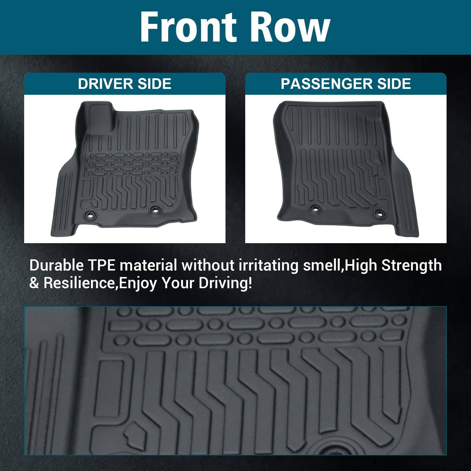 TPE Rubber Car Floor Mats For GX460 & 4Runner