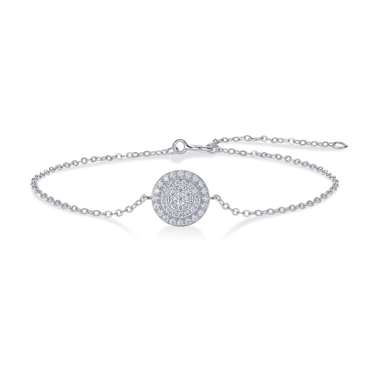 Mossan Diamond S925 Silver Bracelet