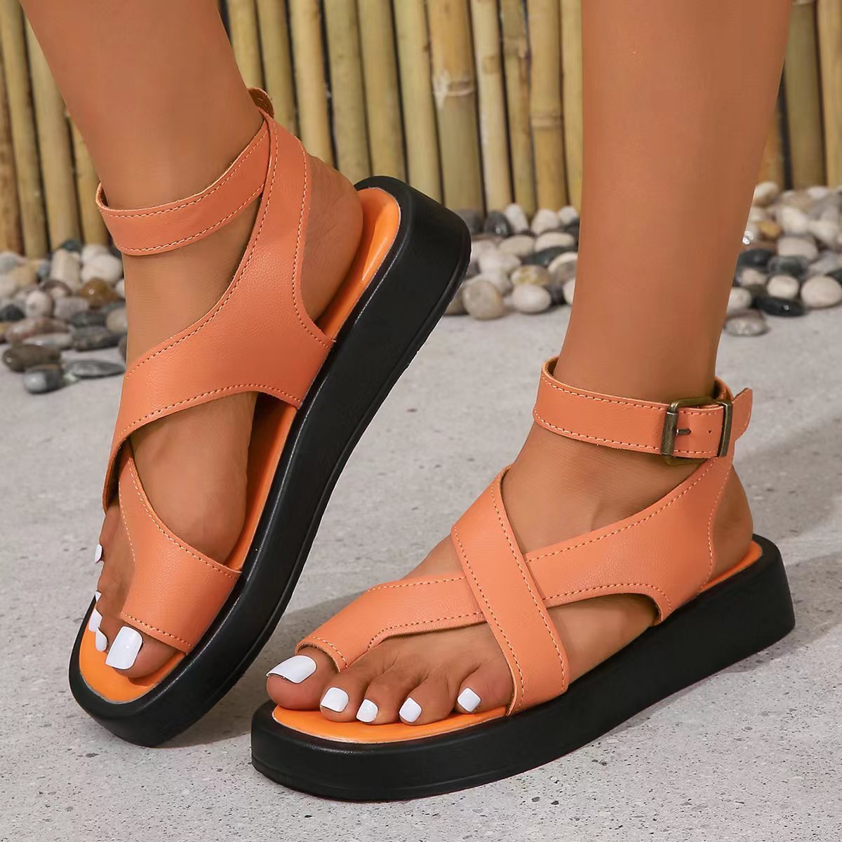 Casual Clip Toe Thick Sole Sandals