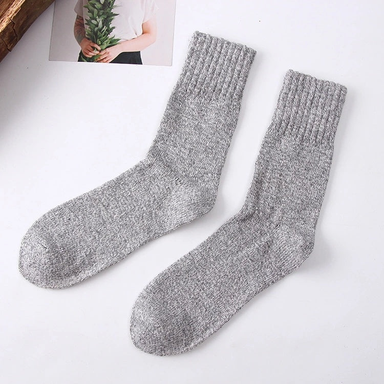 Chaussettes d'hiver confortables en laine pour hommes